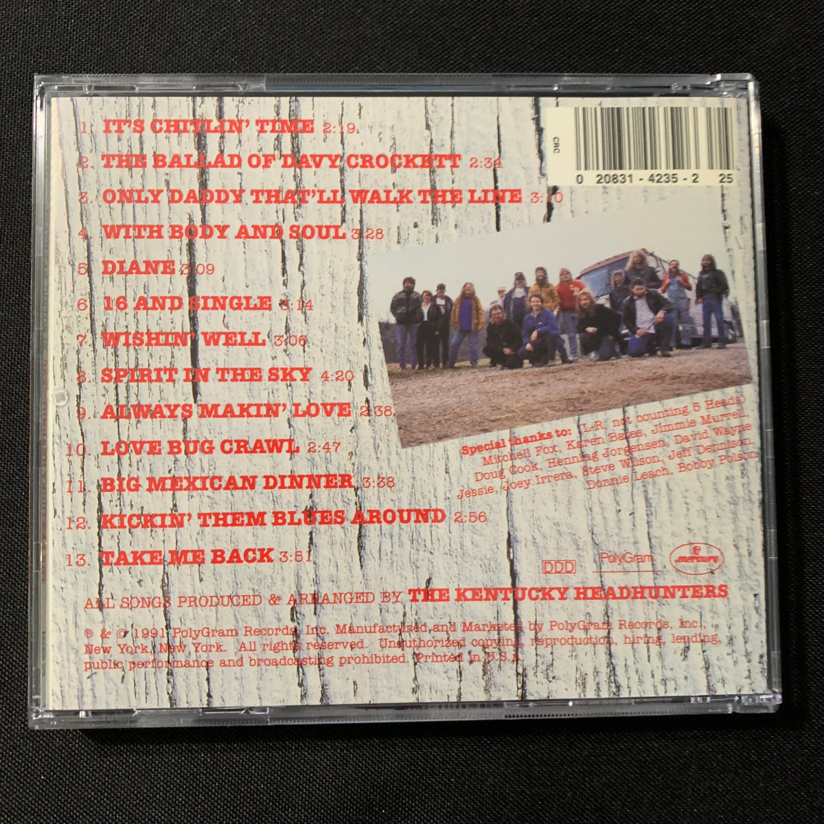 CD Kentucky Headhunters 'Electric Barnyard' (1991) Only Daddy That'll