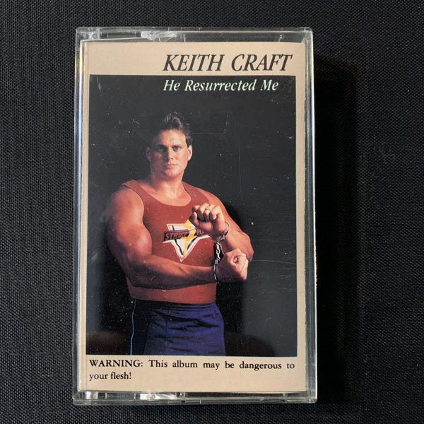 CASSETTE Keith Craft 'He Resurrected Me' Christian music tape Power Team