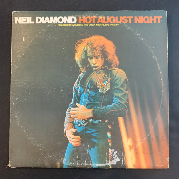 LP Neil Diamond 'Hot August Night' (1972) VG/VG double vinyl record