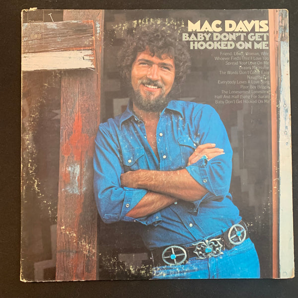 LP Mac Davis 'Baby Don't Get Hooked On Me' (1972) VG/VG vinyl record