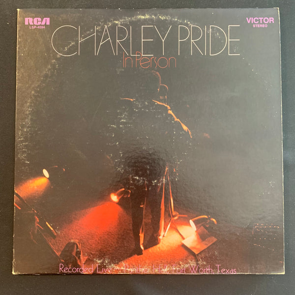 LP Charley Pride 'In Person' (1969) VG+/VG live country music vinyl record