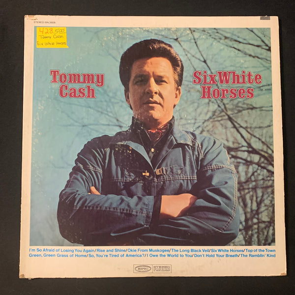 LP Tommy Cash 'Six White Horses' (1970) VG+/VG country vinyl record