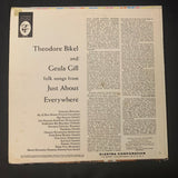 LP Theodore Bikel and Geula Gill 'Sing Folksongs From Just About Everywhere' (1959) VG+/VG folk vinyl record