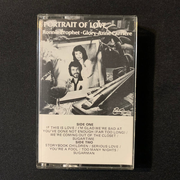 CASSETTE Ronnie Prophet, Glory-Anne Carriere 'Portrait Of Love' (1985) Canadian country duo ape