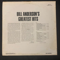 LP Bill Anderson 'Greatest Hits' (1973) VG+/VG country vinyl record