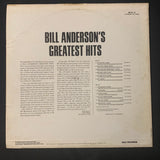 LP Bill Anderson 'Greatest Hits' (1973) VG+/VG country vinyl record