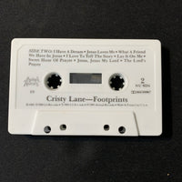 CASSETTE Cristy Lane 'Footprints' (1981) Christian inspirational songs tape