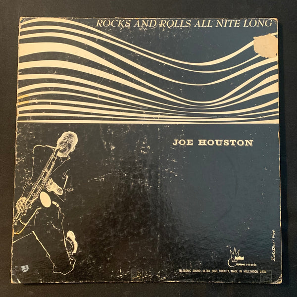 LP Joe Houston 'Rocks and Rolls All Nite Long' (1957) G+/G+ tenor sax jazz vinyl record