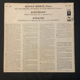 LP Schumann Piano Concerto In A Minor, Strauss Burlesque (1956) VG+/VG Rudolf Serkin, Eugene Ormandy, Philadelphia Orchestra