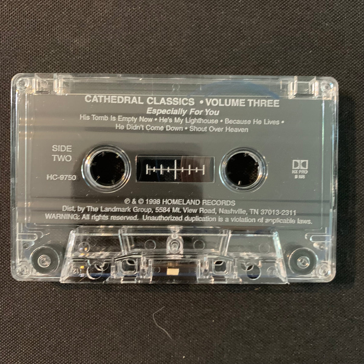 CASSETTE Cathedral Quartet 'Cathedral Classics Volume Three: Just For ...