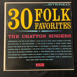 LP The Chatton Singers '30 Folk Favorites' (1964) VG/VG+ Wyncote vinyl record