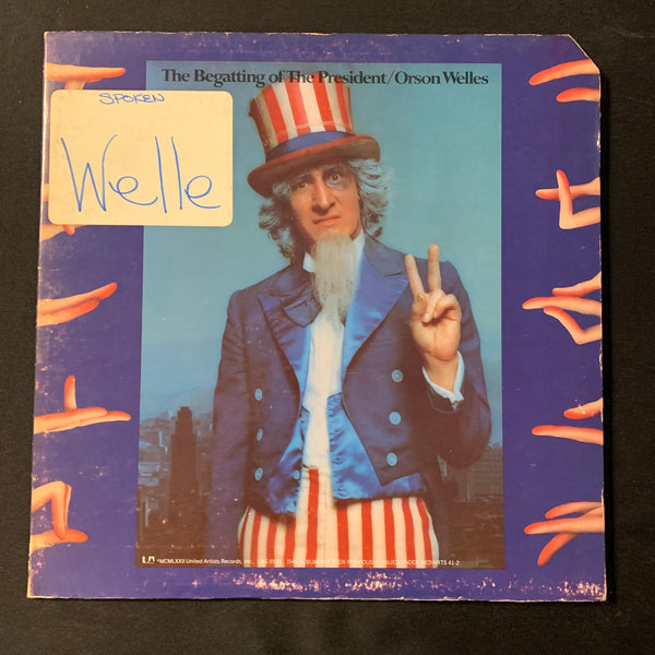 LP Orson Welles 'The Begatting Of the President' (1972) VG+/VG comedy vinyl record