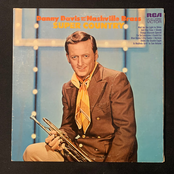 LP Danny Davis and the Nashville Brass 'Super Country' (1971) VG+/VG vinyl record
