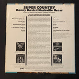 LP Danny Davis and the Nashville Brass 'Super Country' (1971) VG+/VG vinyl record