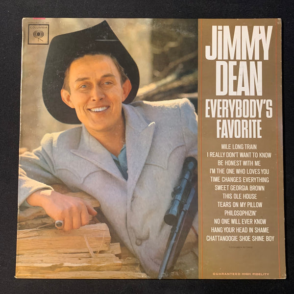 LP Jimmy Dean 'Everybody's Favorite' (1963) VG+/VG country vinyl record
