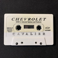 CASSETTE Chevrolet Cavalier factory tape new vehicle features, radio controls