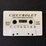 CASSETTE Chevrolet Cavalier factory tape new vehicle features, radio controls