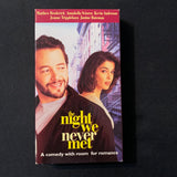 VHS The Night We Never Met (1993) Kevin Anderson, Matthew Broderick, Annabella Sciorra