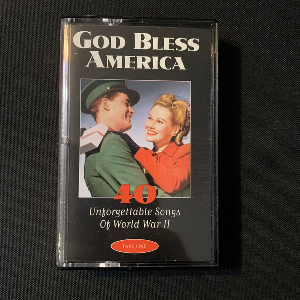 CASSETTE God Bless America: 40 Unforgettable Songs of World War II [Tape 1] (1995)