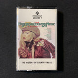 CASSETTE History of Country Music Vol. 7 Bill Anderson, Ferlin Husky, Johnny Cash, George Jones