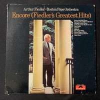 LP Arthur Fiedler Boston Pops Orchestra 'Encore (Fiedler's Greatest Hits' (1971) VG+/VG classical music vinyl record