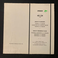LP Pachelbel Canon in D Major, Fasch Trumpet Concerto in D Major (1970) VG/VG classical vinyl record