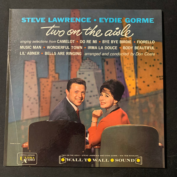 LP Steve Lawrence, Eydie Gorme 'Two On the Aisle' (1962) VG+/VG+ Don Costa vinyl record