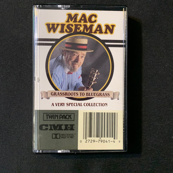 CASSETTE Mac Wiseman 'Grassroots To Bluegrass' (1990) country tape