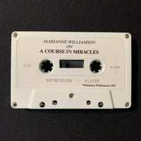 CASSETTE Marianne Williamson 'Lectures Based On A Course In Miracles' (1988) Depression, It's OK To Cry