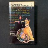 BOOK Robert Mills (ed) 'Worlds Of Science Fiction' (1970) PB science fiction anthology