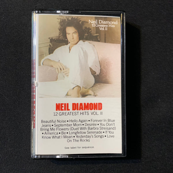 CASSETTE Neil Diamond '12 Greatest Hits Vol. II' (1982) Hello Again, Forever In Blue Jeans