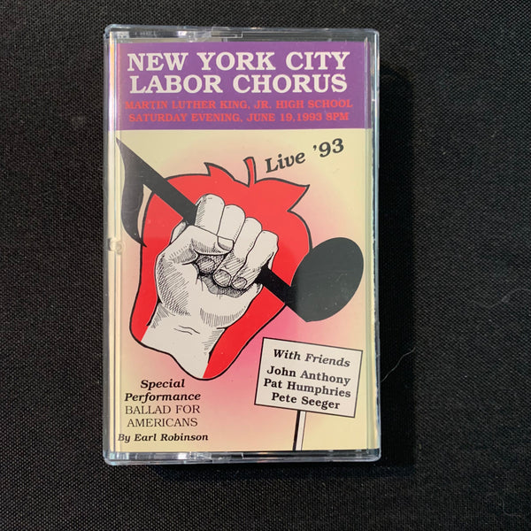 CASSETTE New York City Labor Chorus 'Live '93' Pete Seeger Earl Robinson union