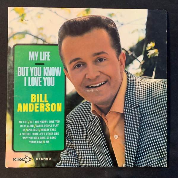 LP Bill Anderson 'My Life/But You Know I Love You' (1969) VG+/VG+ country vinyl record