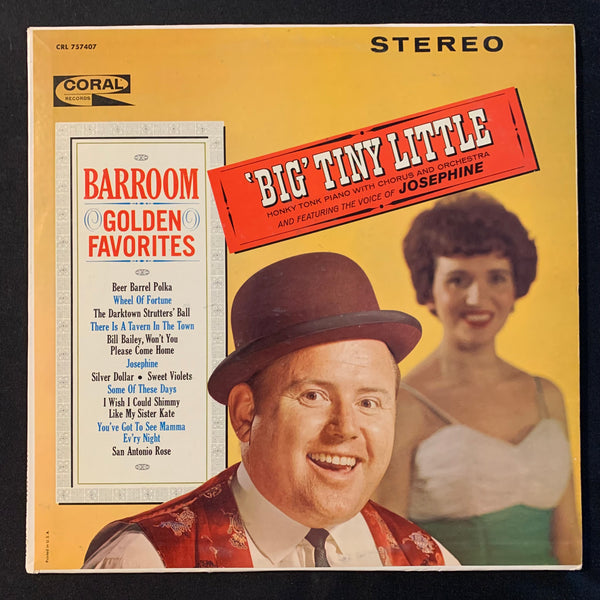 LP Big Tiny Little 'Barroom Golden Favorites' (1962) VG/VG ragtime honky tonk piano vinyl record