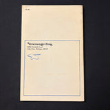 BOOK D.E. Stewart 'Tuesday Morning Rain, Wednesday Morning Love, and Thursday Morning' (1971) PB poetry