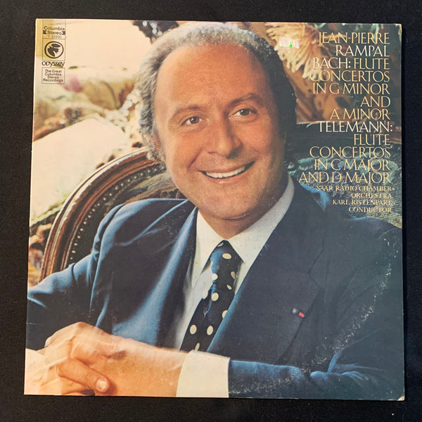 LP Jean-Pierre Rampal 'Bach Flute Concertos In G Minor and A Minor, Telemann Flute Concertos In C Major and D Major' (1974)