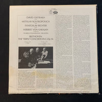 LP Beethoven 'Triple' Concerto In C (1970) VG+/VG Berlin Philharmonic, von Karajan, Oistrakh, Rostropovich, Richter
