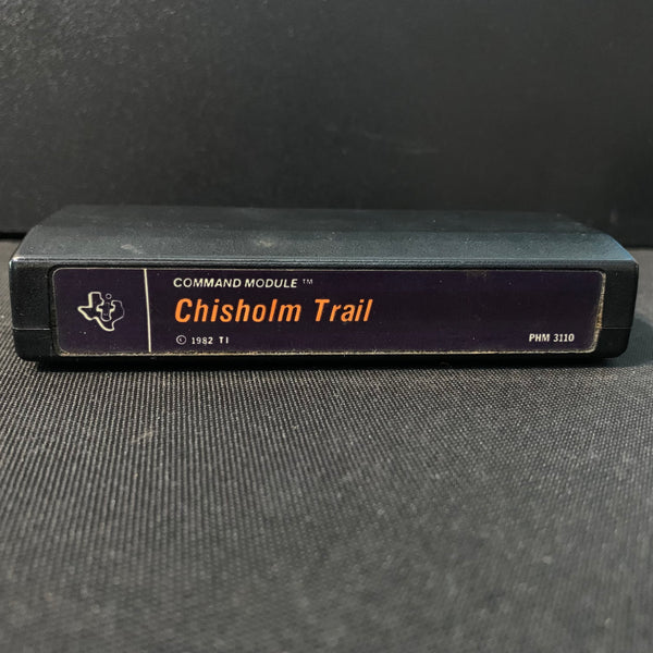 TEXAS INSTRUMENTS TI 99/4A Chisholm Trail (1982) tested video game cartridge black label