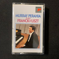 CASSETTE Murray Perahia 'Plays Franck and Liszt' (1991) Sony Classical tape piano