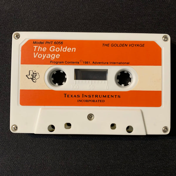 TEXAS INSTRUMENTS TI 99/4A Golden Voyage (1981) cassette text adventure tested