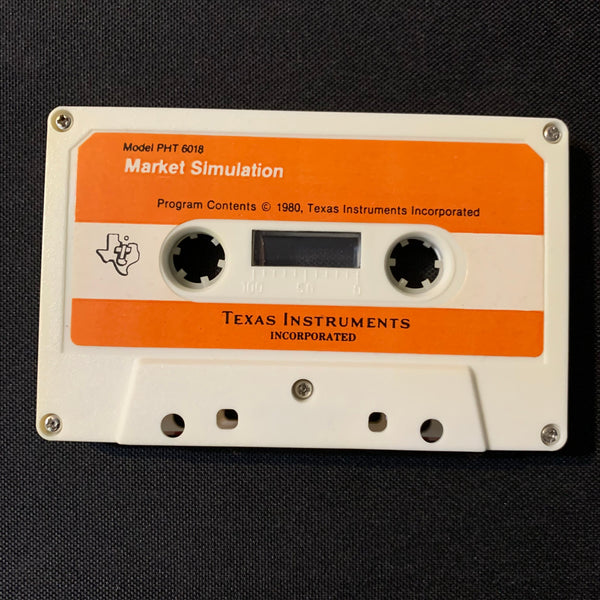 TEXAS INSTRUMENTS TI 99/4A Market Simulation (1980) tested cassette game software