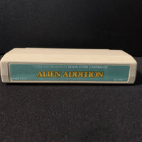 TEXAS INSTRUMENTS TI 99/4A Alien Addition (1982) tested cartridge math educational game