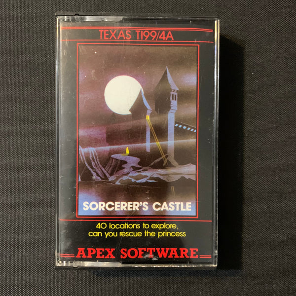 TEXAS INSTRUMENTS TI 99/4A Sorcerer's Castle/Lunar Lander (1983) tested UK cassette game software