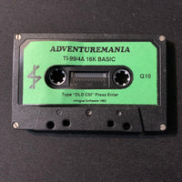 TEXAS INSTRUMENTS TI 99/4A Adventuremania (1983) tested cassette game software UK