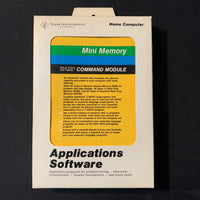 TEXAS INSTRUMENTS TI 99/4A Mini Memory (1982) tested, boxed, complete w/Line By Line Assembler