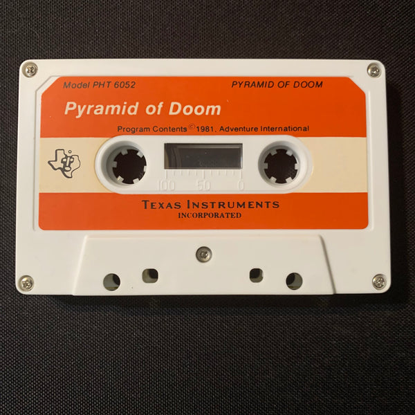 Texas Instruments Doom TEXAS INSTRUMENTS TI 99/4A Pyramid of Doom (1981) tested cassette text ...
