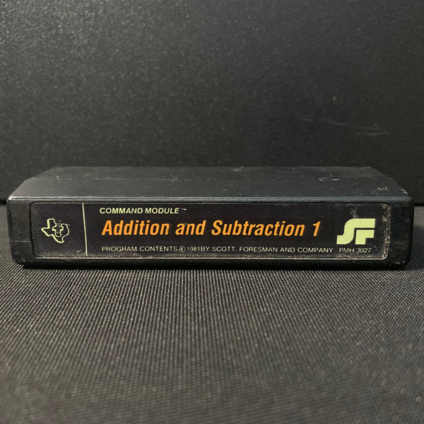 TEXAS INSTRUMENTS TI 99/4A Addition and Subtraction 1 (1981) tested cartridge education