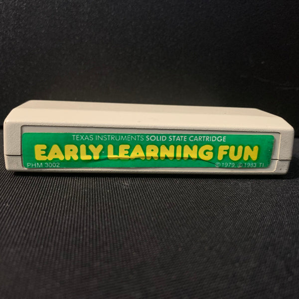 TEXAS INSTRUMENTS TI 99/4A Early Learning Fun (1979) tested cartridge green/white