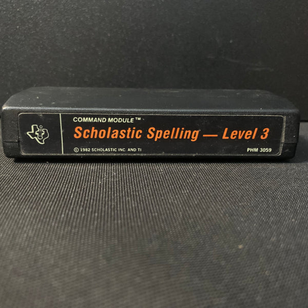 TEXAS INSTRUMENTS TI 99/4A Scholastic Spelling Level 3 (1982) cartridge black label