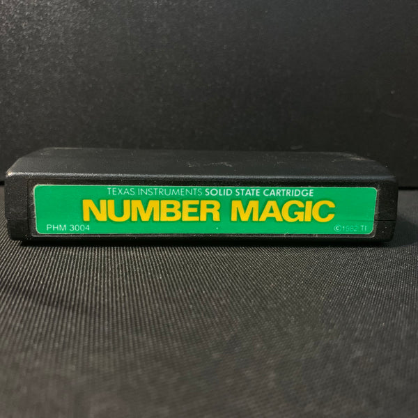 TEXAS INSTRUMENTS TI 99/4A Number Magic (1982) tested green label educational cartridge